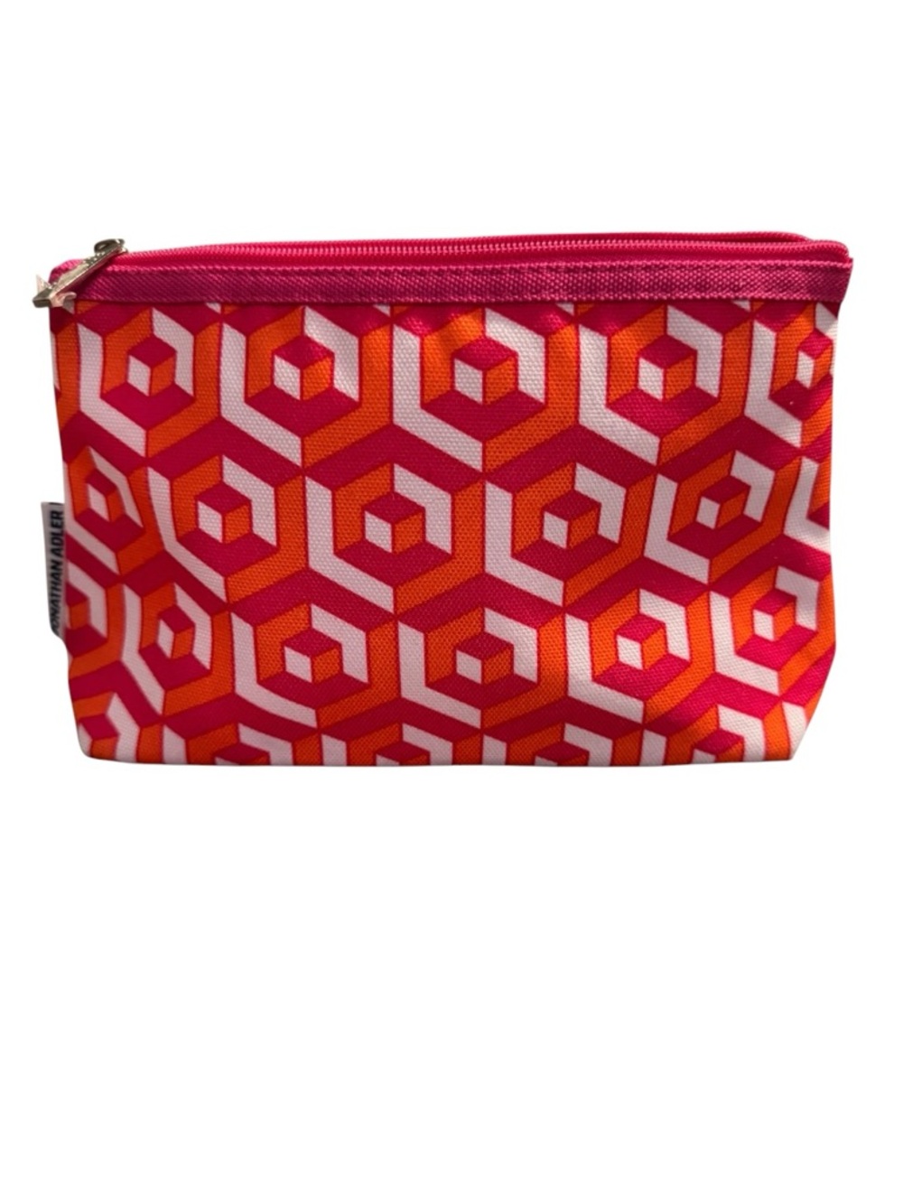 Jonathan Adler Clinique - Geo Print Pouch - Pink & Orange